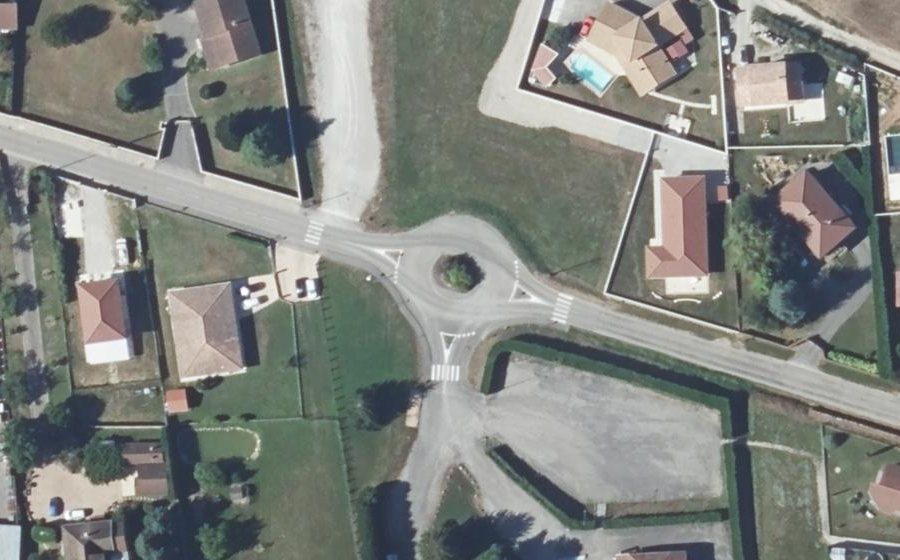 Vue aérienne du Route de Villeneuve