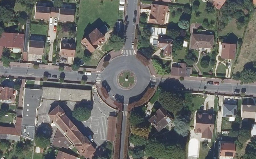 Vue aérienne du Place du Docteur Rouffy