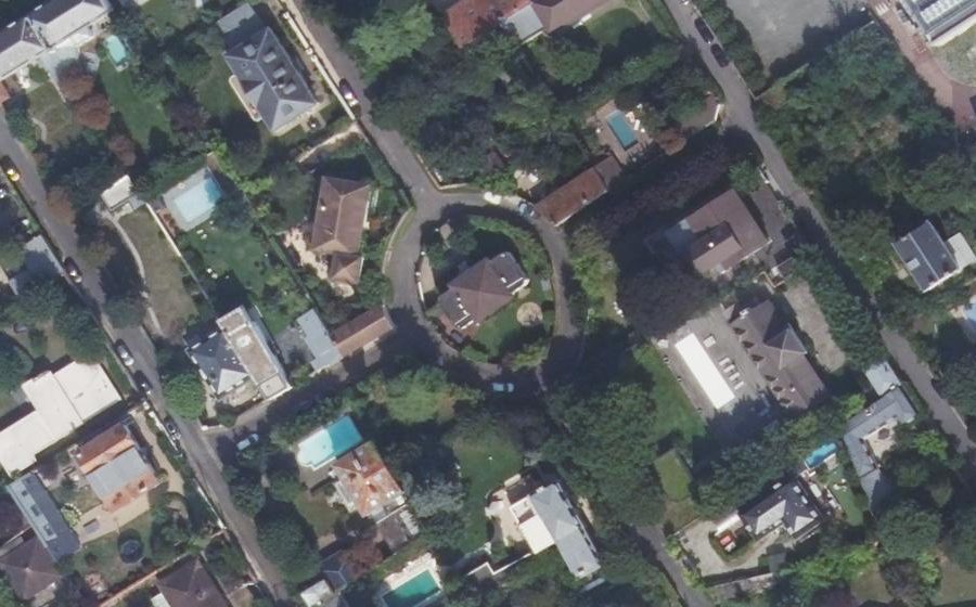 Vue aérienne du Rond-Point Hortense