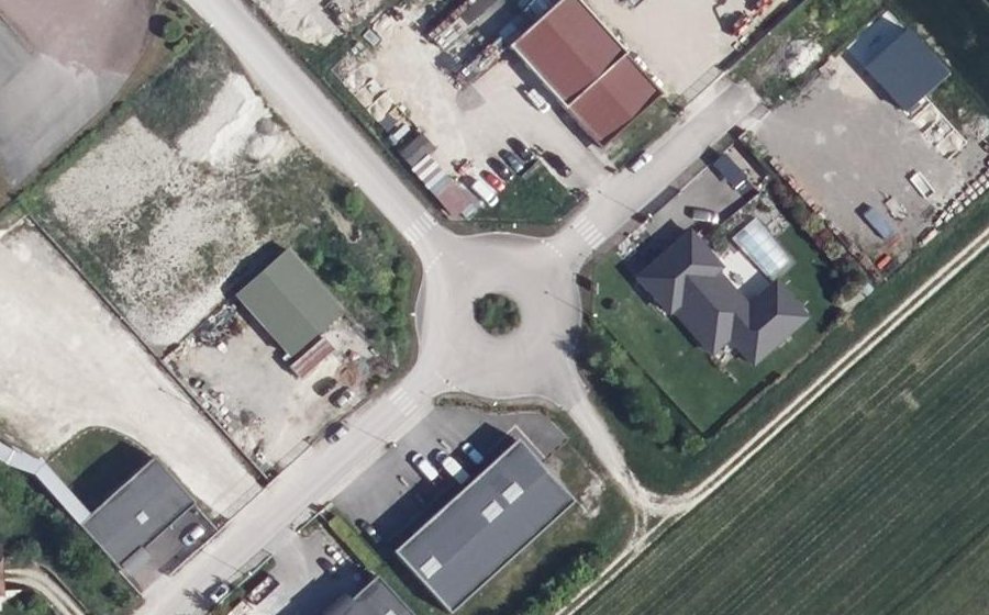Vue aérienne du Rue des Moissons