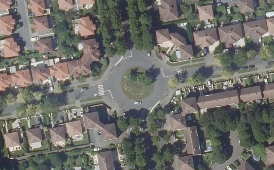 Vue aérienne du Rond-point Guyemer
