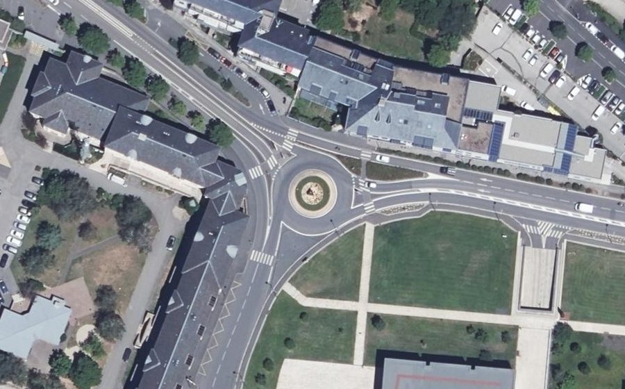 Vue aérienne du Giratoire de l'Europe
