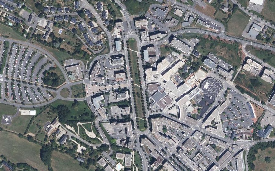 Vue aérienne du Avenue de Bourran