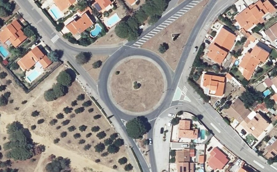 Vue aérienne du Rond-Point de la Forêt