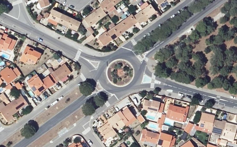 Vue aérienne du Rond-Point des Cimes