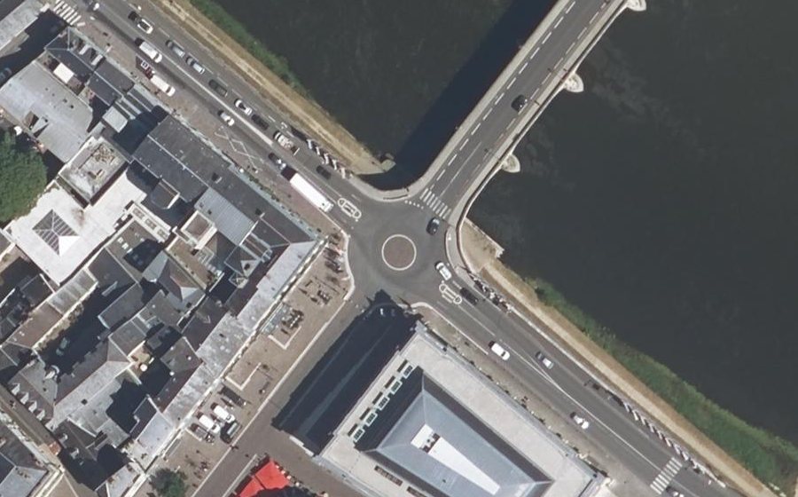 Vue aérienne du Rond-Point du Théâtre
