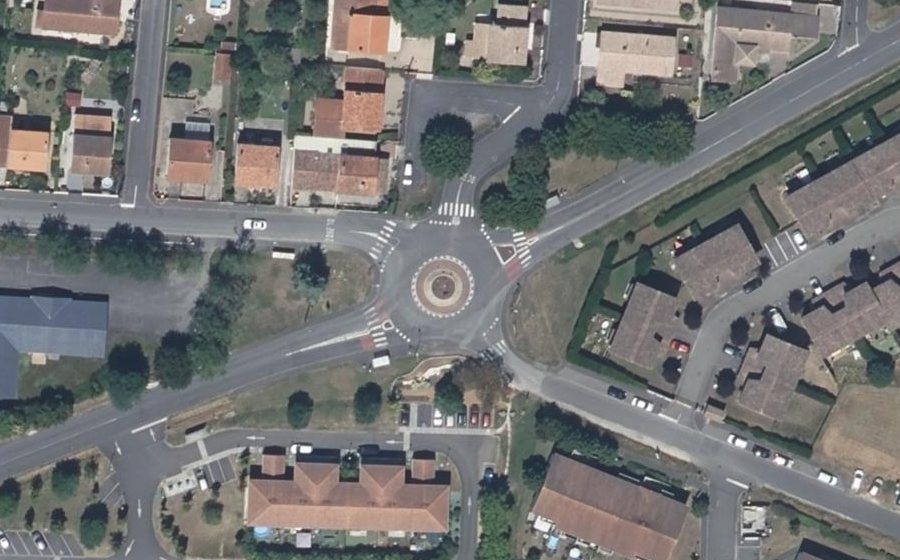 Vue aérienne du Giratoire Monji