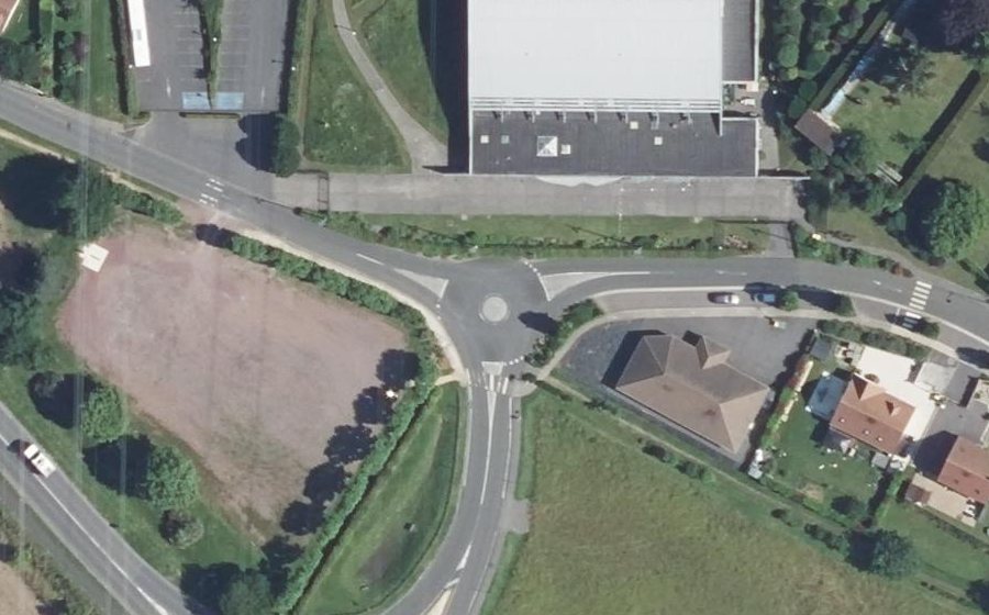 Vue aérienne du Rue de Voltaire