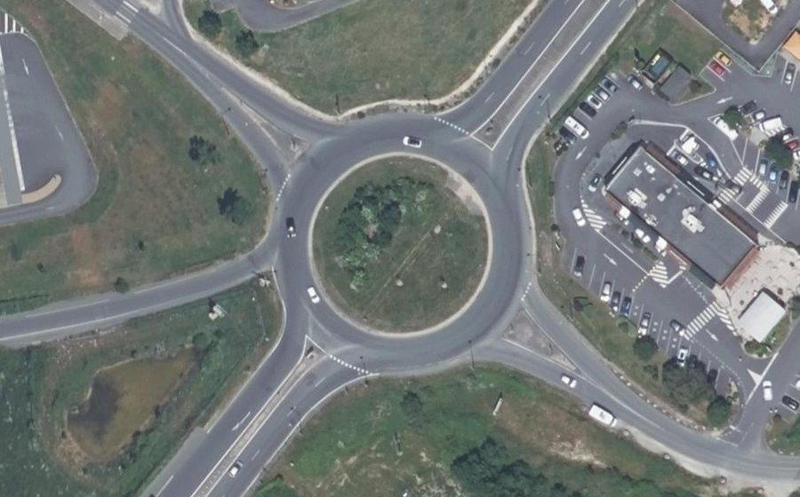 Vue aérienne du Giratoire Porte Sud