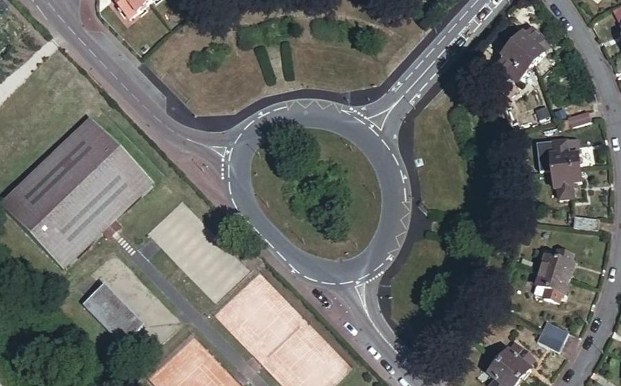 Vue aérienne de la Place Henri Cadeau