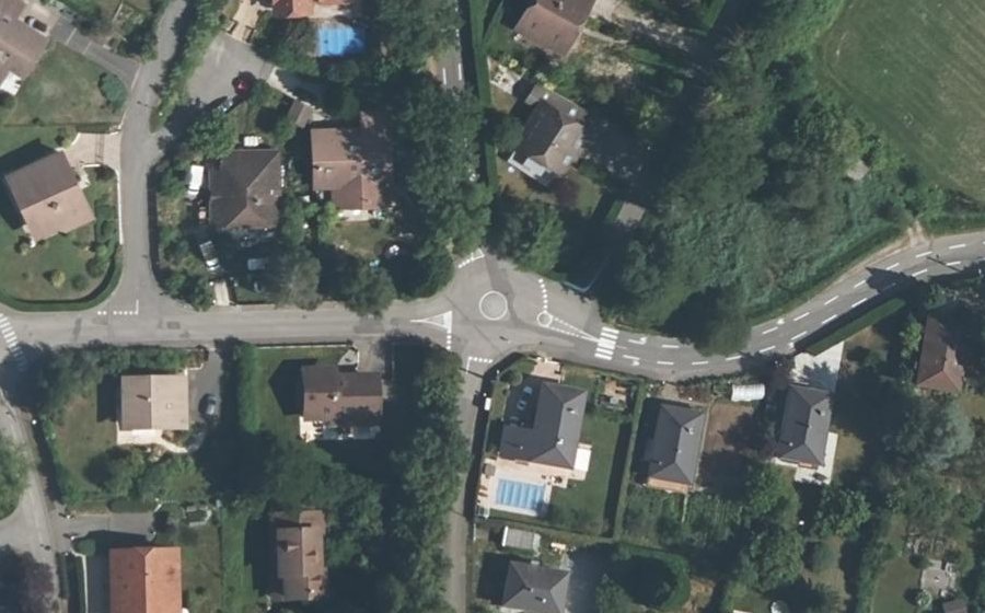 Vue aérienne du Chemin du Bugnon