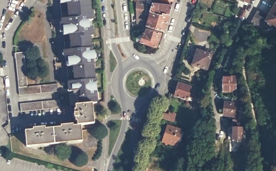 Vue aérienne du Carrefour des Marquisats