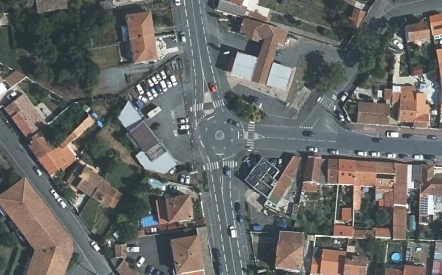 Vue aérienne du Rond-Point du Moulin