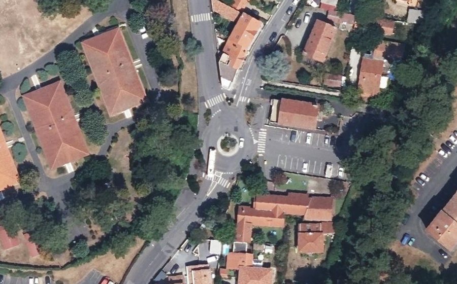 Vue aérienne du Rond-Point de la Laïcité