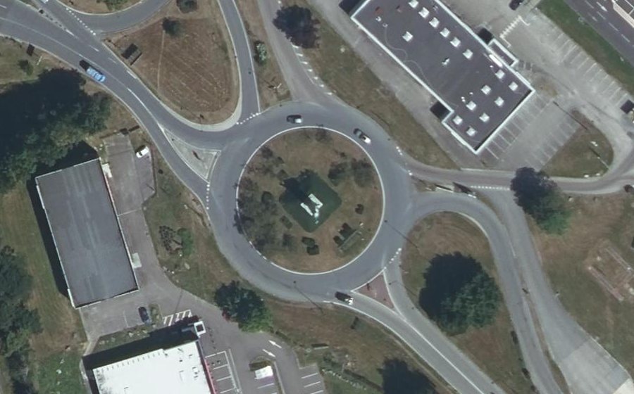 Vue aérienne du Carrefour de la Liberté