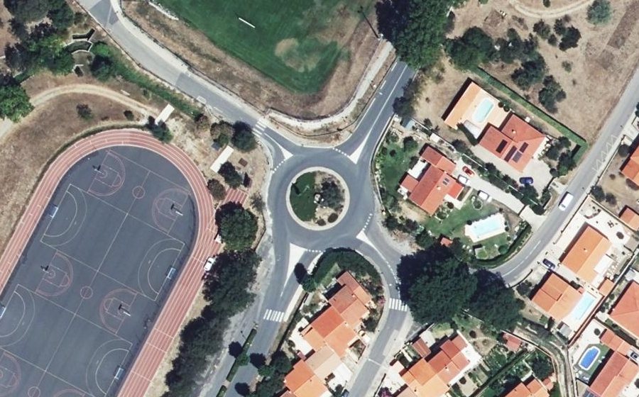 Vue aérienne du Rond-Point Miquel Porter