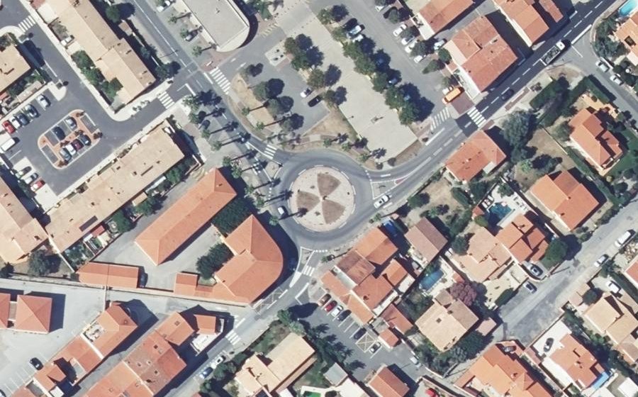 Vue aérienne du Rond-Point du Toisième Millénaire