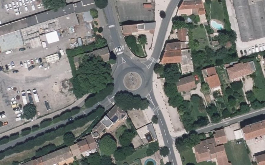 Vue aérienne du Avenue des Étudiants
