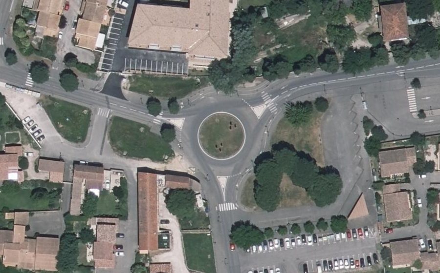 Vue aérienne du Rue du Bourbonnais