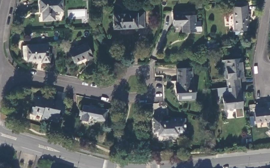Vue aérienne du Rue du Domaine
