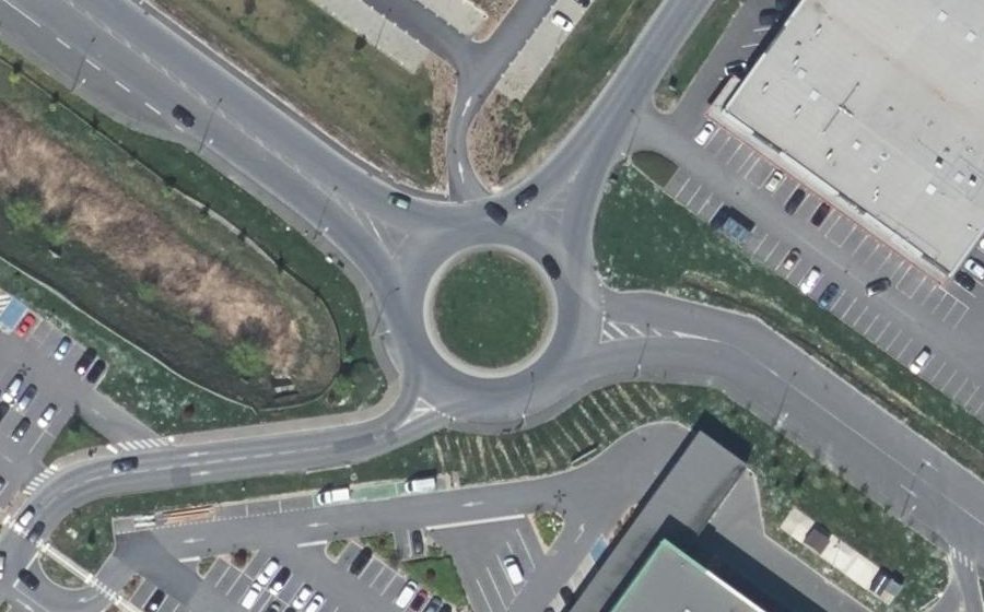 Vue aérienne du Avenue des Goisses