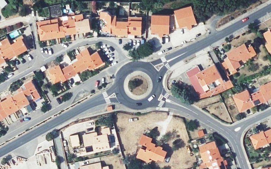 Vue aérienne du Giratoire du Tuïre