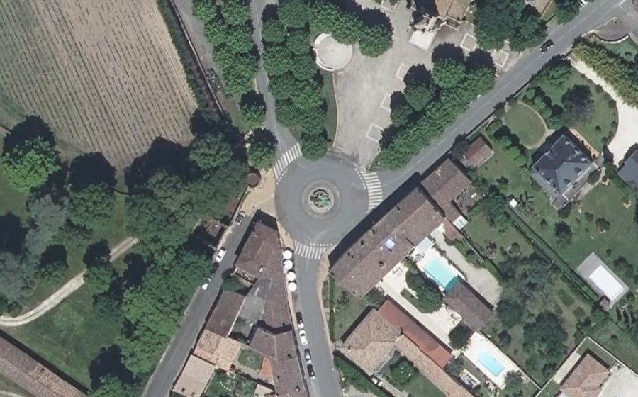 Vue aérienne du Place du Général de Gaulle
