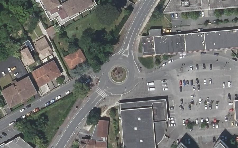 Vue aérienne du Avenue de Saige