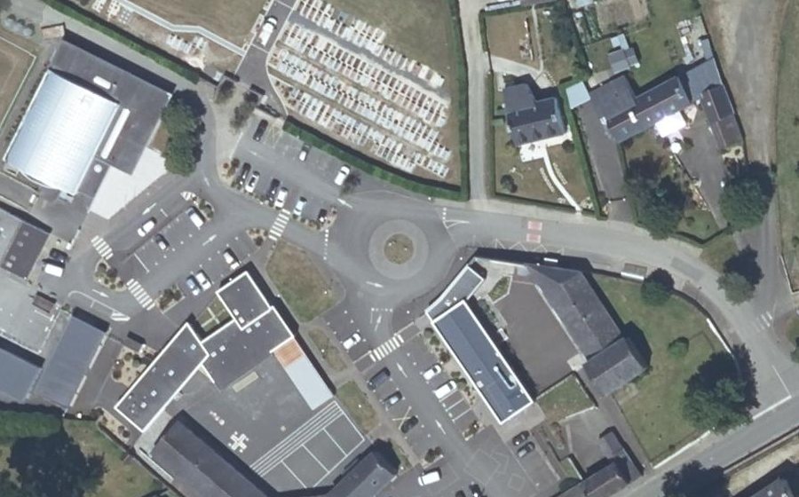 Vue aérienne du Allée du Mézou
