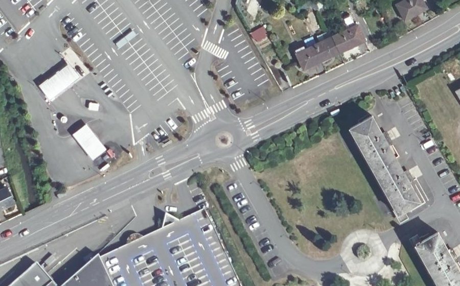 Vue aérienne du Avenue Louis Toussaint