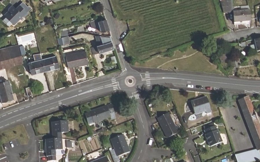 Vue aérienne du Rond-Point du Clos Elisabeth