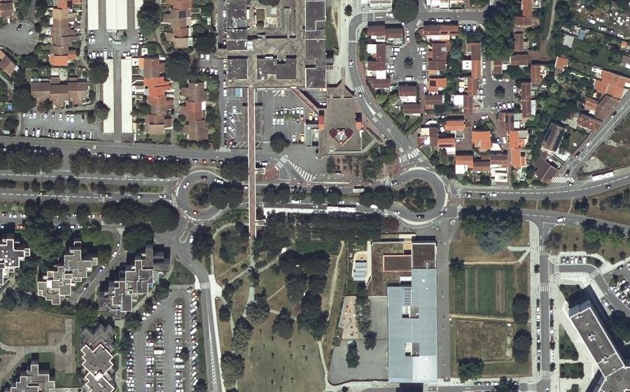 Vue aérienne du Avenue de Tabar