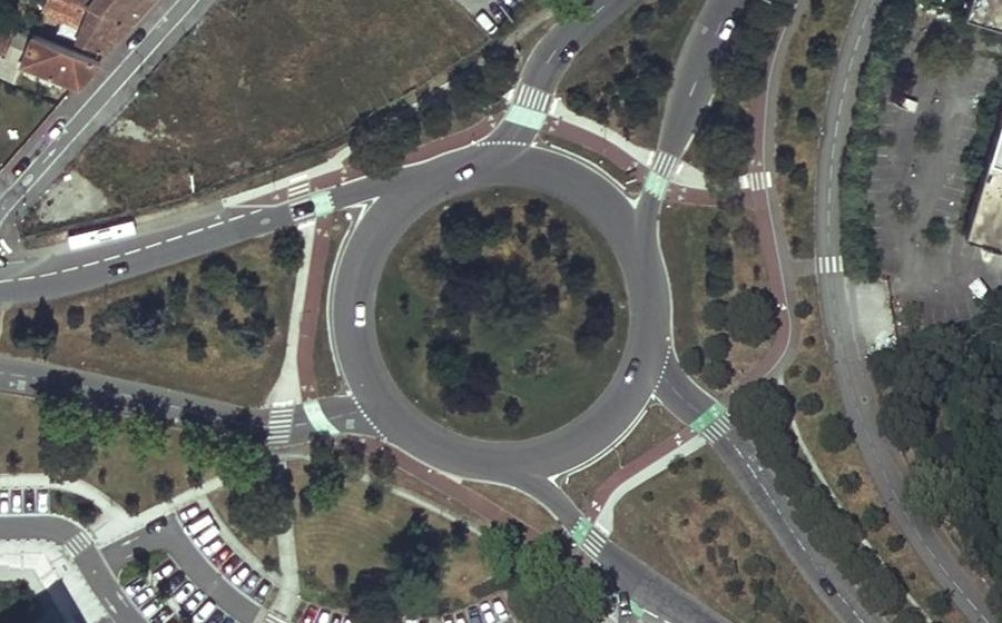 Vue aérienne du Rond-Point Charles Fabre