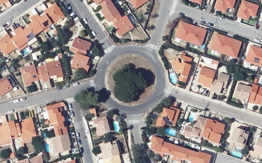 Vue aérienne du Place de la Costa Brava