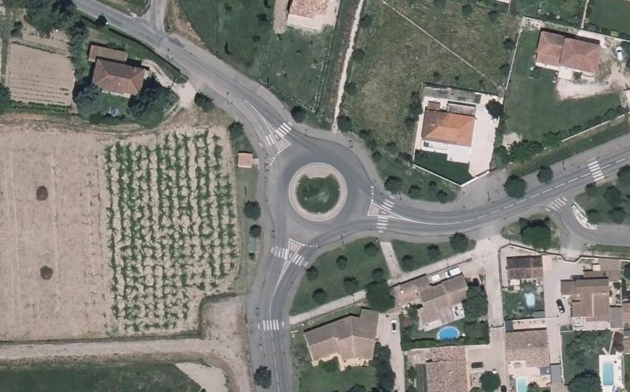 Vue aérienne du Chemin de la Passerelle