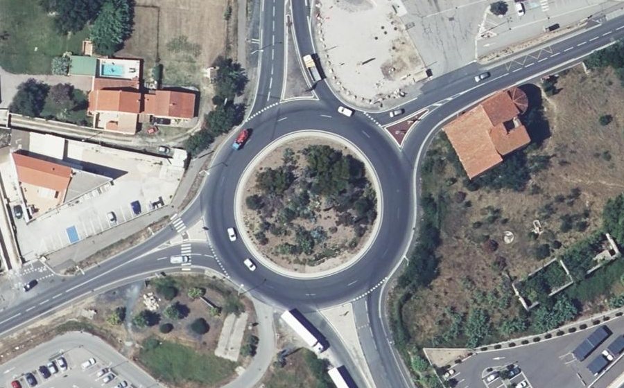 Vue aérienne du Rond-Point de Hambourg