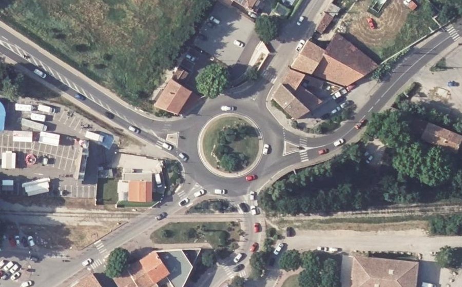 Vue aérienne du Rond-Point de Provence