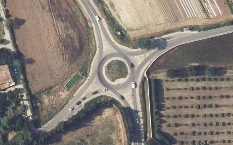 Vue aérienne du Rond-Point Raoul Giraud