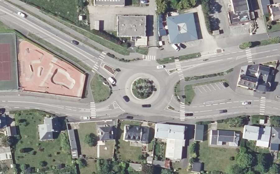 Vue aérienne du Rue de Camaret