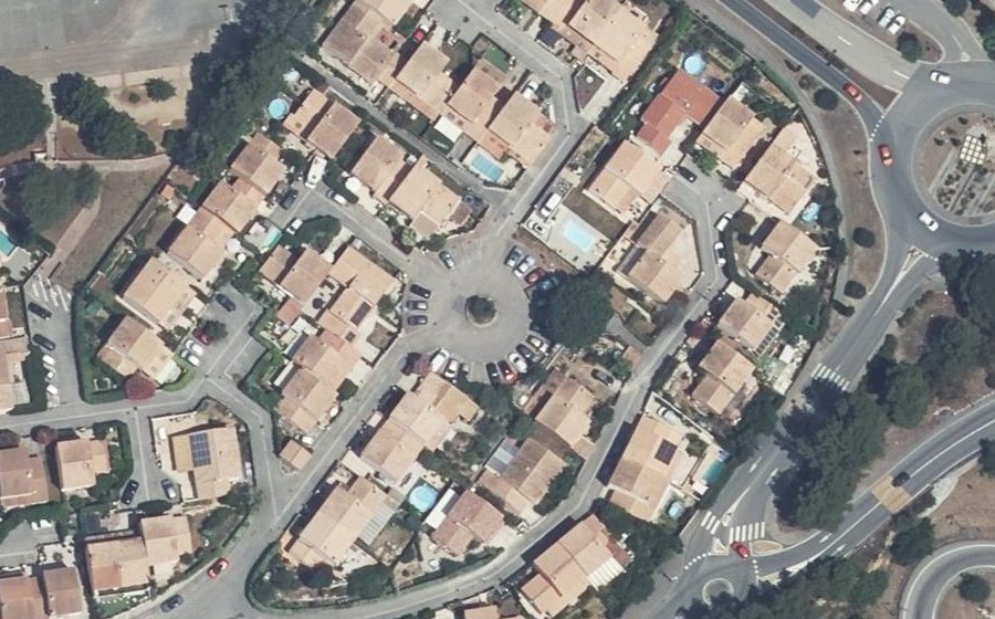 Vue aérienne du Rue de l'Argens