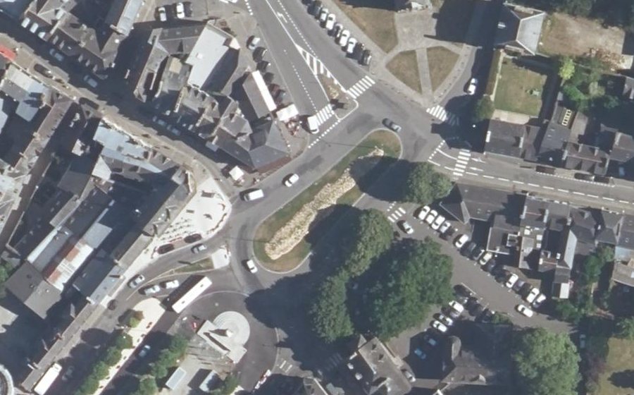 Vue aérienne du Place de Verdun