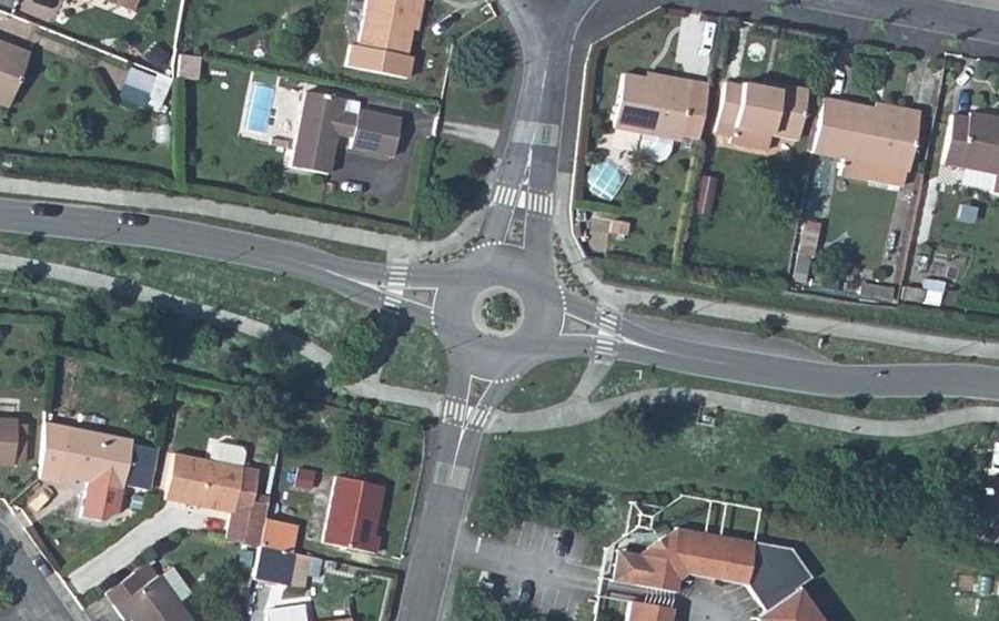 Vue aérienne du Rue de Nantes