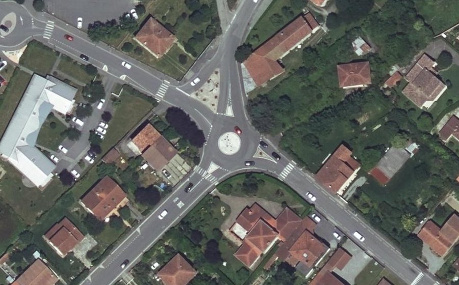 Vue aérienne du Place Fournier
