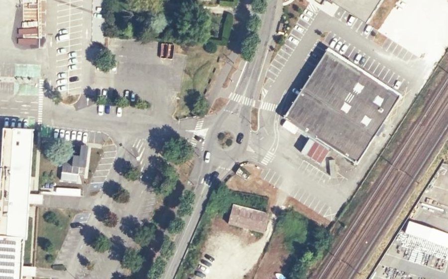 Vue aérienne du Carrefour Lepic