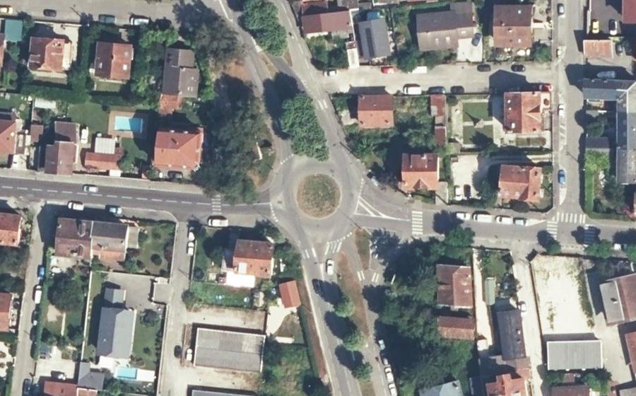 Vue aérienne du Carrefour de Tresserve