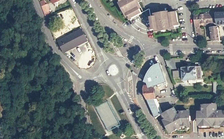 Vue aérienne du Carrefour Sous le Bois