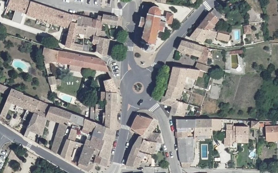 Vue aérienne du Rond-Point Charles de Gaulle