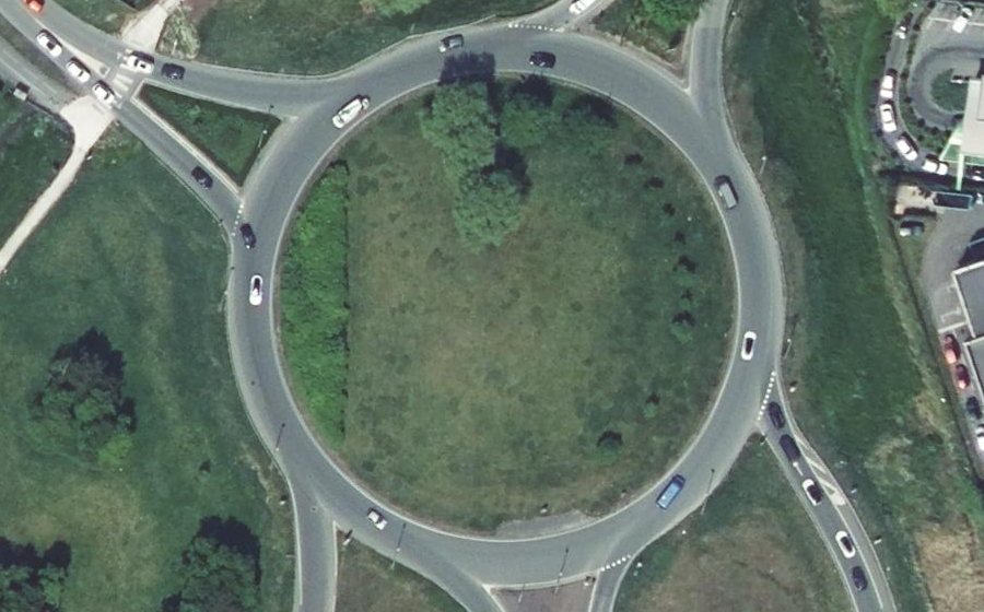 Vue aérienne du Rond-Point de Bruxelles