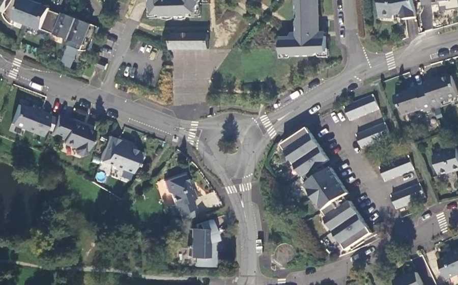 Vue aérienne du Avenue de Solidor