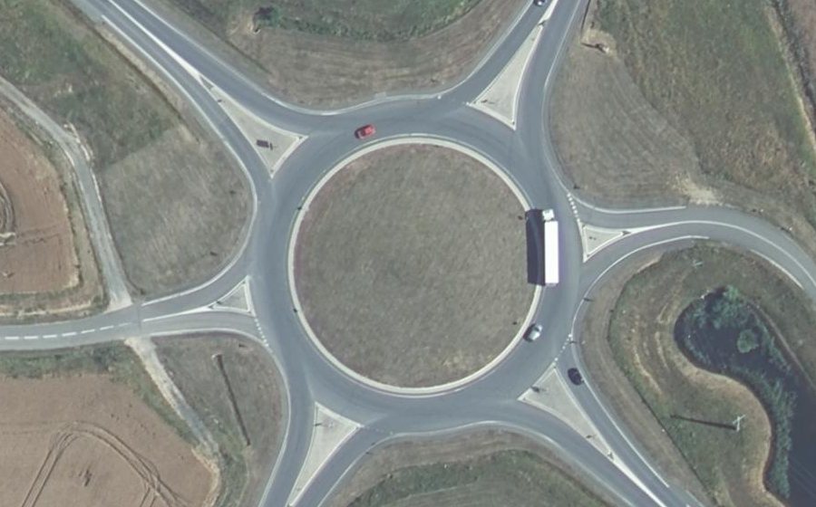Vue aérienne du Route de Tours